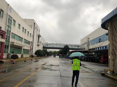 上海理光數碼設備工廠外墻翻新項目 科技感與工業美學的融合升級